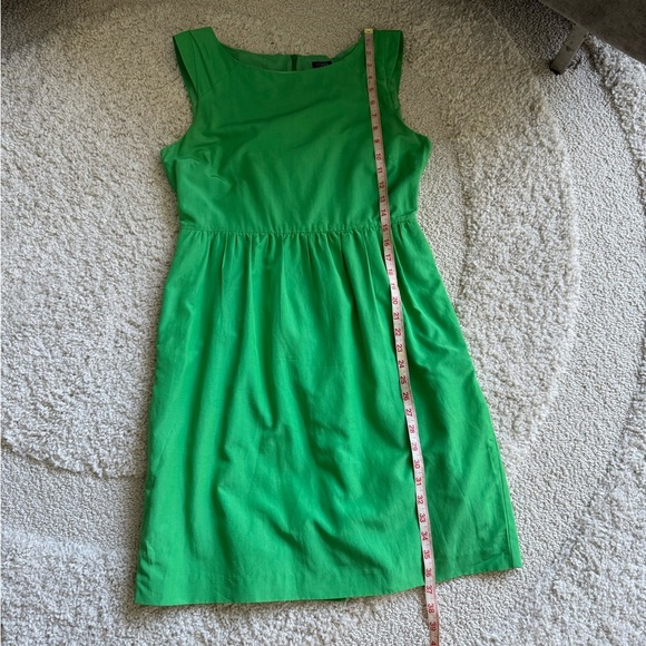 J. Crew Green Cotton Silk Sleeveless Sundress Summer Minidress size 10 - Picture 9 of 9